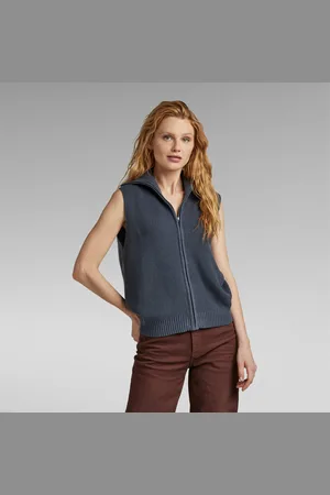 G-Star Chaleco Zip Through Knitted - - Mujer