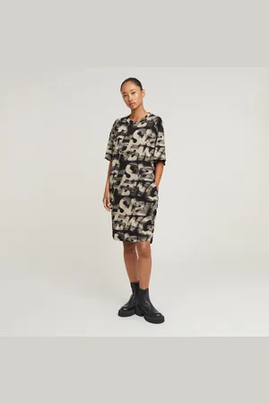 G-Star Vestido Sprayed Letters Loose - - Mujer