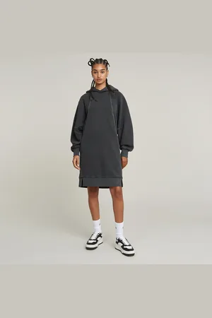 G-Star Vestido sudadera sobreteñida - - Mujer