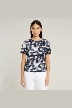 G-Star Top Sprayed Letters - - Mujer