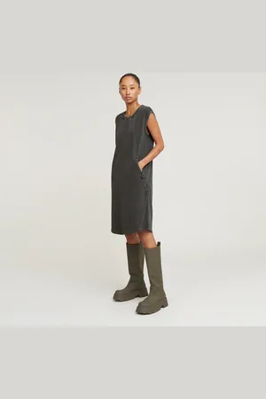 G-Star Vestido Seam Detail Overdyed Loose - - Mujer