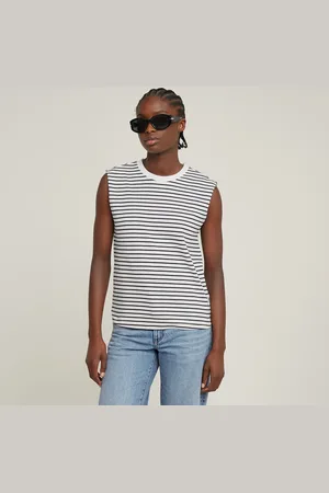 G-Star Top Stripe Boxy - - Mujer
