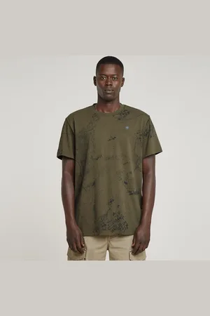 G-Star Camiseta Wash Allover - - Hombre