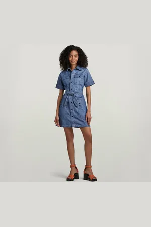 G-Star Vestido Camisero Military - - Mujer