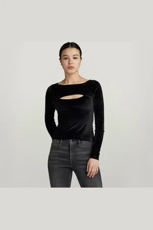 G-Star Top Cut-Out Slim Boatneck - - Mujer
