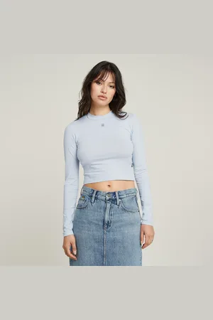 G-Star Top Cropped Mock Slim - - Mujer