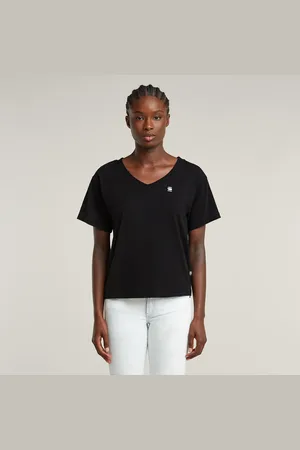 G-Star Top Open V-Neck Relaxed - - Mujer