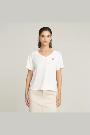 G-Star Top Open V-Neck Relaxed - - Mujer