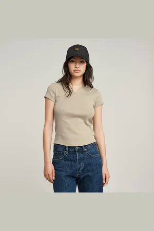 G-Star Top Micro Placket Slim - - Mujer