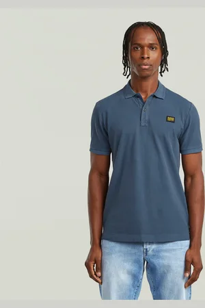 G-Star Polo Dunda Overdyed Slim Badge - - Hombre