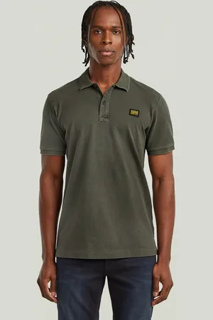 G-Star Polo Dunda Overdyed Slim Badge - - Hombre