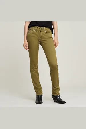 G-Star Pantalones Midge Slim Straight Chino - - Mujer
