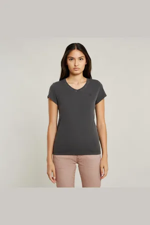 G-Star Top Overdyed Eyben Slim V-Neck 2.0 - - Mujer