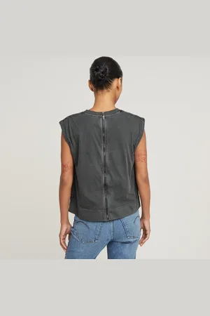 G-Star Top Back Zip Overdyed - - Mujer