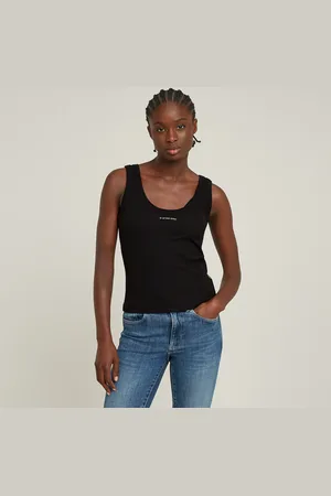 G-Star Top Sin Mangas Slim Rib - - Mujer