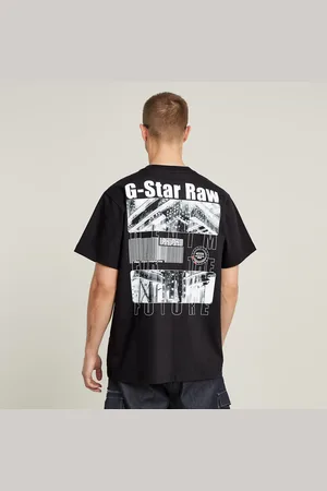G-Star Camiseta Barcode Back Graphic Loose - - Hombre