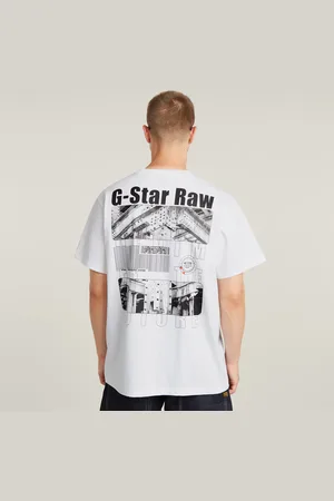 G-Star Camiseta Barcode Back Graphic Loose - - Hombre