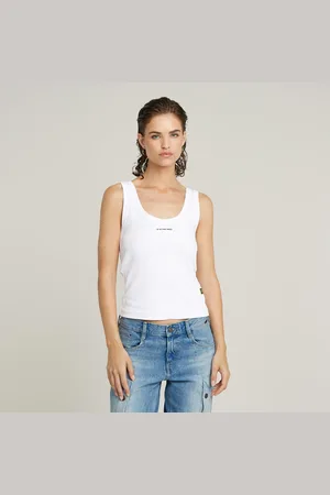 G-Star Top Sin Mangas Slim Rib - - Mujer
