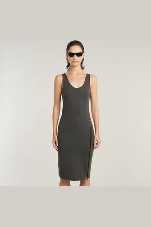 G-Star Vestido Asymmetric Zip sobretintado - - Mujer