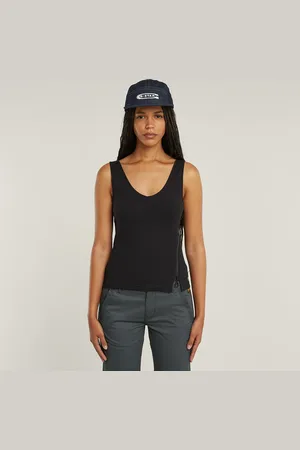 G-Star Camiseta asimétrica Zip Slim Tank - - Mujer
