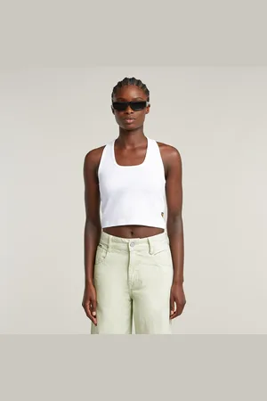 G-Star Top Back Snap Slim Cropped - - Mujer