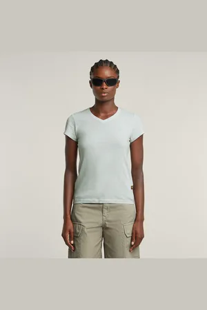 G-Star Top Overdyed Eyben Slim V-Neck 2.0 - - Mujer
