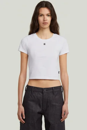G-Star Camiseta Cropped Mini Slim - - Mujer