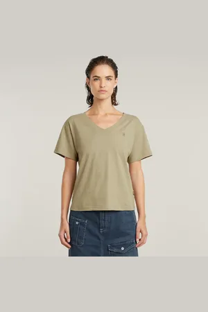 G-Star Camiseta Open V Relaxed - - Mujer