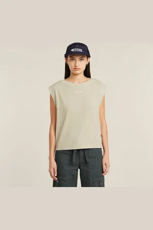 G-Star Top Mini G-Script Logo Overdyed - - Mujer