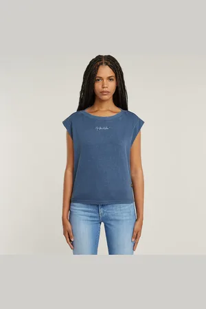 G-Star Top Mini G-Script Logo Overdyed - - Mujer