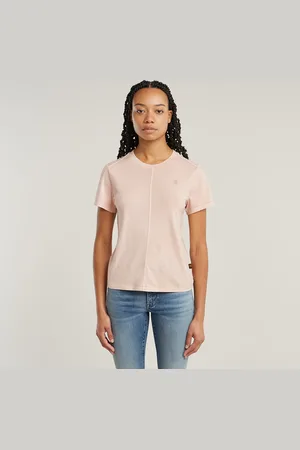 G-Star Camiseta Overdyed Front Seam - - Mujer