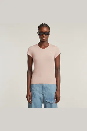 G-Star Camiseta Eyben Slim V-Neck2.0 - - Mujer