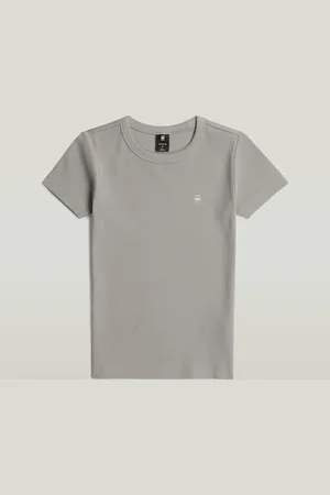 G-Star Camiseta manga de casquillo acanalada - - Mujer