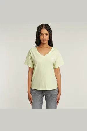 G-Star Camiseta Open V-neck Relaxed - - Mujer