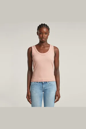 G-Star Top sin mangas Slim Rib - - Mujer