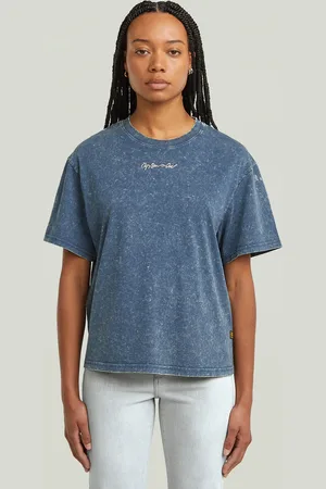 G-Star Camiseta Washed G-Script - - Mujer