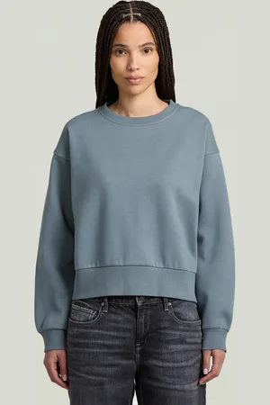 G-Star Suéter Premium Core Cropped Loose - - Mujer