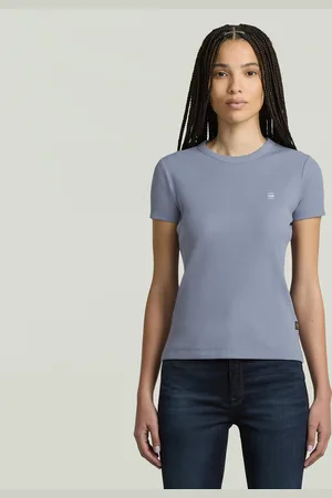 G-Star Camiseta manga de casquillo acanalada - - Mujer