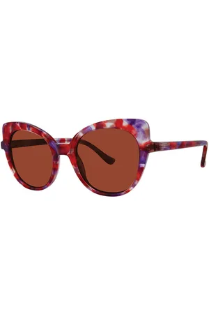 Kensie Glam Girl Rojas Marble Gafas de Sol para Hombre Rojas