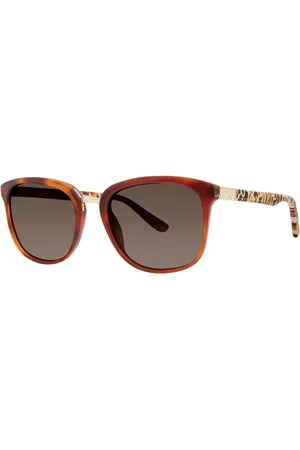 Kensie Make Me Blush Caramel Feather Gafas de Sol para Hombre Careyshell