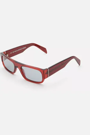 Retrosuperfuture SMILE JIB Gafas de Sol para Hombre Borgoña