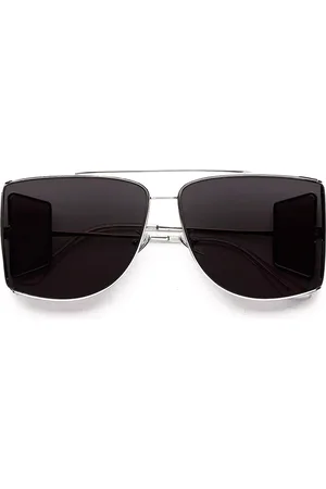Retrosuperfuture AUTORE 2TONE RED BS5 Gafas de Sol para Hombre Plateadas