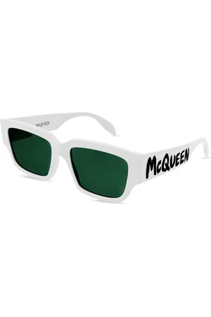 Alexander McQueen AM0329S 003 Gafas de Sol para Hombre Blancas