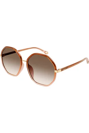 Chloé CH0133SA Ajuste Asiático 002 Gafas de Sol para Mujer Marrones