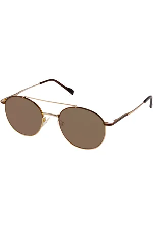 BON CHARGE Chester Azules-Light Block Marrones Gafas de Sol para Hombre Dorados