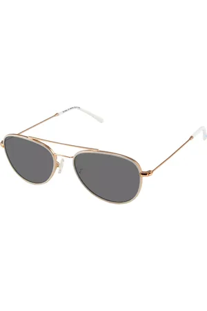 BON CHARGE Cali Grises Azules-Light Block Blancas Gafas de Sol para Hombre Dorados