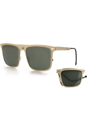 ROAV 8203 Echo Folding Dorados Polarized 14.11 Gafas de Sol para Hombre Dorados