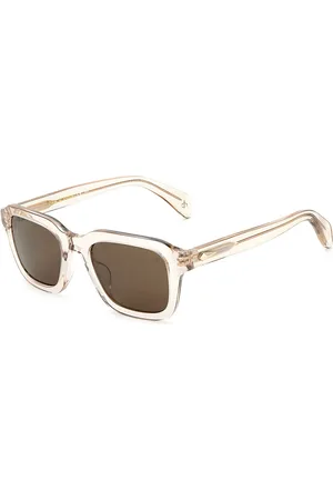 RAG&BONE RNB5046/G/S Ajuste Asiático 10A Gafas de Sol para Hombre Marrones
