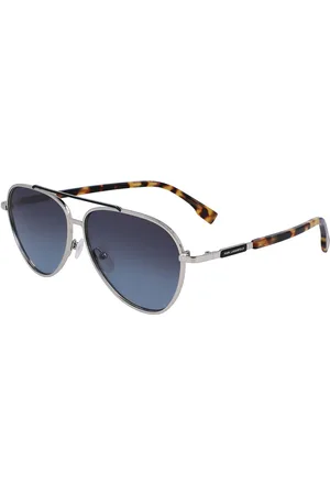 Karl Lagerfeld KL344S 040 Gafas de Sol para Hombre Plateadas