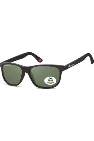 Montana Montana Gafas Recetadas MP48 Polarized MP48A Gafas de Sol para Hombre Negras